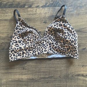 Cheetah print bralette